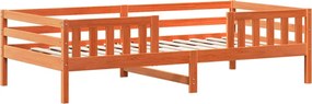 vidaXL Σκελετός Κρεβ. Χωρίς Στρώμα Καφέ Κεριού 100x200 εκ Μασίφ Πεύκο