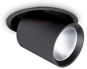 Χωνευτό Σποτ Φωτιστικό Οροφής LED 30W Μαύρο 3000K Nova 248196 Ideal Lux 248196