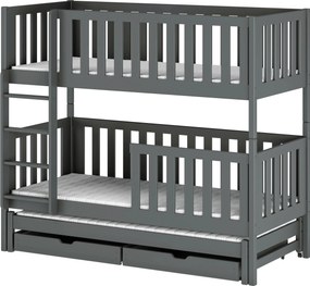 LEA 90x190 graphite bunk bed Lano Furniture