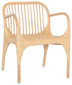Πολυθρόνα Τραπεζαρίας GIBBON Φυσικό Rattan 62x55x82Υεκ. 62x55x82 εκ.