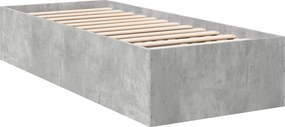 vidaXL Κρεβάτι δαπέδου Γκρι Σκυροδέματος 80 x 200 cm
