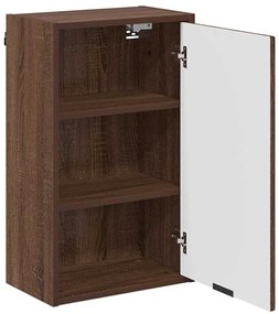 vidaXL Σετ Επίπλων Μπάνιου με ράφι 3 pcs Καφέ δρυς 39.5 x 36 x 88 εκ