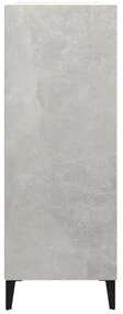 vidaXL Ντουλάπι Γκρι Σκυροδέματος 69,5x32,5x90 εκ. Επεξεργασμένο Ξύλο