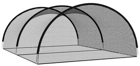 vidaXL Δίχτυ Κλουβί Μπέιζμπολ Μαύρο 500 x 400 x 250 εκ. από Πολυεστέρα