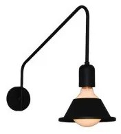 Απλίκα Φωτιστικό Τοίχου 1xE27 G95 LED Περιστρεφόμενος Βραχίονας 44,5cm Mala Homelighting-77-3967-Μαύρο 77-3967
