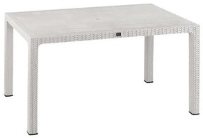Τραπέζι 150Χ90X73.5Υεκ. Rattan White HM5737.01