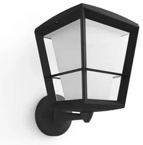 Έξυπνο Φωτιστικό Τοίχου Απλίκα Led 15W IP44 Μαύρο Φανάρι RGBW Hue Econic 915005732101 Philips Hue-915005732101-Μαύρο 915005732101