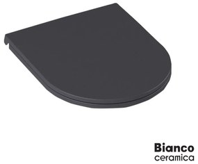 Bianco Ceramica MS38C-421 Anthracite Matt Κάλυμμα Βακελίτη Slim Soft Close