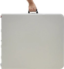 Τραπέζι catering Rodeo pakoworld πτυσσόμενο-βαλίτσα λευκό 240x76x74εκ