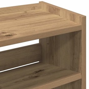 ΡΑΦΙ ΠΑΠΟΥΤΣΙΩΝ  ARTISAN OAK 60X25X62 CM ΚΑΤΑΣΚΕΥΑΣΜΕΝΟ ΞΥΛΟ 859895