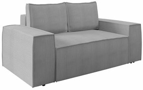 Καναπές κρεβάτι Clovis 107, Αριθμός θέσεων: 2, Αποθηκευτικός χώρος, Ανοιχτό γκρι, 94x188x104cm, 79 kg, Πόδια: Πλαστική ύλη, Ξύλο: Πεύκο | Epipla1.gr