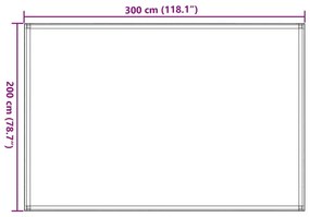 Χαλί Σκηνής Ανθρακί 200 x 300 εκ.