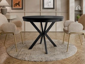 Τραπέζι Edder 120 επεκτεινόμενο-Μαύρο