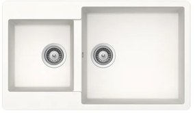 Schock Cristalite Element 31290 Superwhite Ένθετος Νεροχύτης 86x50cm