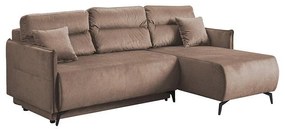 Corner Sofa - Bed Castel Brown 213x154x74 cm