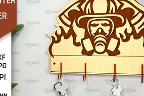 Intra απο ξύλο plywood  Χρώμα wenge 3mm-4mm πάχος - Πυροσβεστική θήκη κλειδιού Δίασταση 30x20 cm INTRAFABR-112769032