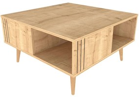 Τραπέζι Σαλονιού Ronas 322RTC1212 89,6x89,6x46,5cm Oak