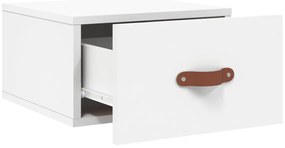 vidaXL Κομοδίνο Επιτοίχιο Λευκά 35 x 35 x 20 εκ.