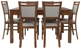 Σετ τραπεζαρίας Boston BA114, 77x80x140cm, Αριθμός θέσεων: 6, Γωνιακό | Epipla1.gr