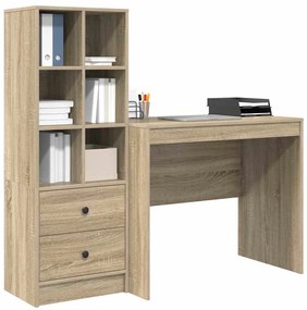 vidaXL Γραφείο με αποθηκευτικό χώρο 2 pcs Δρύς Sonoma 90 x 50 x 76 εκ.