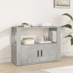 vidaXL Ντουλάπι Γκρι Σκυροδέματος 80x30x60 εκ. Επεξεργασμένο Ξύλο