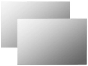 vidaXL Καθρέφτες Τοίχου 2 τεμ. Ορθογώνιοι 60 x 40 εκ. Γυάλινοι