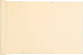 vidaXL Περίφραξη Μπαλκονιού Προστατευτική Κρεμ 600x90 εκ. από PVC