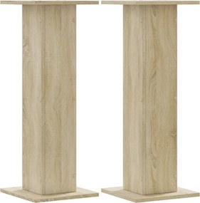 vidaXL Βάσεις Ηχείων 2 Τεμ. Sonoma Δρυς 30x30x80εκ. Επεξεργασμένο Ξύλο