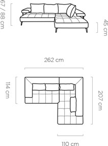 Γωνιακός καναπές Model-Ladi-Αριστερή
