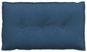 vidaXL Μαξιλάρι Πλάτης Μπλε 80 x 19 x 50 εκ ύφασμα