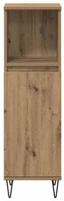 vidaXL Σετ Επίπλων Μπάνιου με πόρτα 3 pcs Artisan Oak 30 x 30 x 180 cm