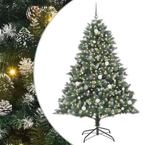 VidaXL Τεχνητό Χριστουγεννιάτικο Δέντρο με 300 LED Πράσινο 210 cm