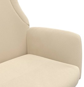 vidaXL Πολυθρόνα Relax Κρεμ Υφασμάτινη