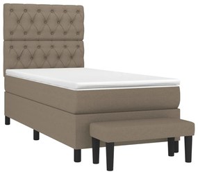 ΚΡΕΒΑΤΙ BOXSPRING ΜΕ ΣΤΡΩΜΑ TAUPE 80X200 ΕΚ. ΥΦΑΣΜΑΤΙΝΟ 3136793