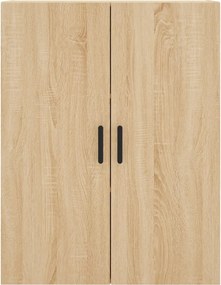 vidaXL Ντουλάπι Sonoma δρυς 69,5 x 34 x 180 εκ. από Επεξεργασμένο Ξύλο