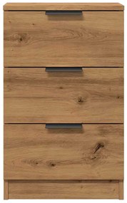 vidaXL Κομοδίνα 2 τεμ.Αρτισιανή Δρυς 40x36x65 εκ. Επεξ. Ξύλο