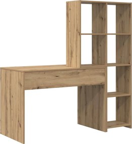 vidaXL Γραφείο Artisan Oak Επεξεργασμένο ξύλο 138,5 x 55 x 143 εκ