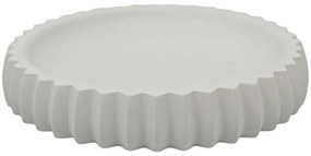 Σαπουνοθήκη Ριγέ 841660 11,1x11,1x2cm White Ankor Πολυέστερ