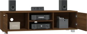 vidaXL Έπιπλο Τηλεόρασης Καφέ Δρυς 140x40,5x35 εκ. Επεξεργ. Ξύλο