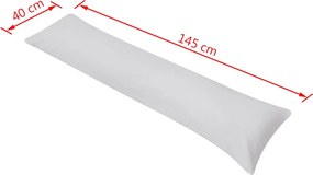 vidaXL Μαξιλάρι Σώματος Πλευρικό Γκρι 40 x 145 εκ.