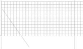 vidaXL Φράχτης Εuro Γκρι 1,2 x 10 m Σίδηρος με επικάλυψη PVC