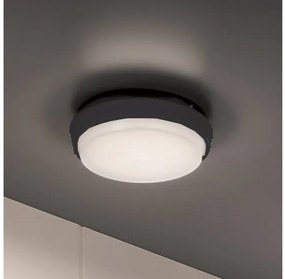 Πλαφονιέρα Φωτιστικό Οροφής LED 10W IP54 3000K Alu Zafferano-LD0130G3-Γκρι LD0130G3