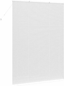 vidaXL Βενετσιάνικες Ρόδες Λευκό 220 x 155 εκ Αλουμίνιο