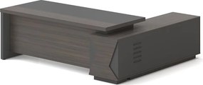 VIP Γραφείο Αριστερή Γωνία, Απόχρωση Grey Walnut   1τμχ