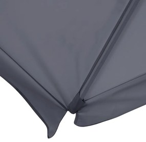 Ομπρέλα κήπου Zola Megapap αλουμινίου χρώμα ανθρακί 2x3m. - Αλουμίνιο - GP010-0053,2