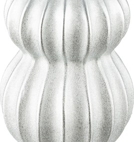 Βάζο Κεραμικό Ασημί Χρώμα D14X30Cm D14X30Cm