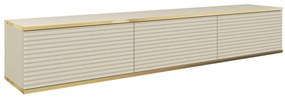 Κρεμαστό έπιπλο τηλεόρασης ORO_MDF μπεζ 175x30x32cm