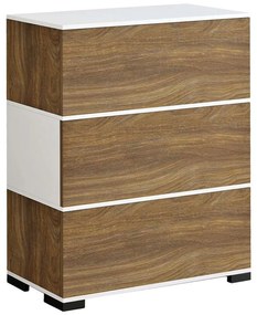 Παπουτσοθήκη Mirabell HM8938.11 90x30x93cm Walnut-White Μελαμίνη