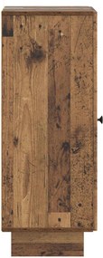 vidaXL Πλαϊνό γραφείο Παλαιωμένο ξύλο 33 x 34,5 x 90 εκ