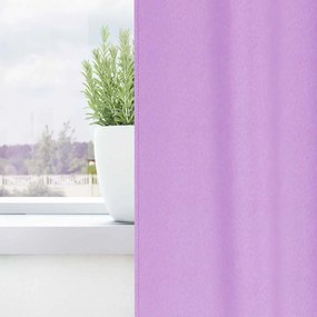 vidaXL Κουρτίνες Μαύρης Ύφανσης με Δαχτυλίδια 2 pcs Μοβ 140 x 140 cm